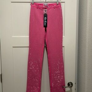IAMGIA SPARKLE PANTS WITH CRYSTALS NEVER WORN